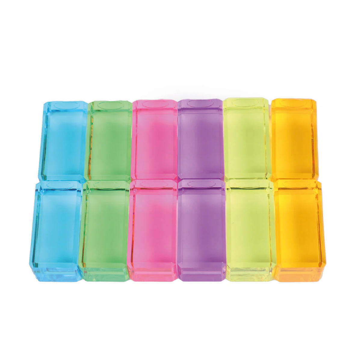 Bauspiel Lichtbouwquaders Pastel - Draufsicht