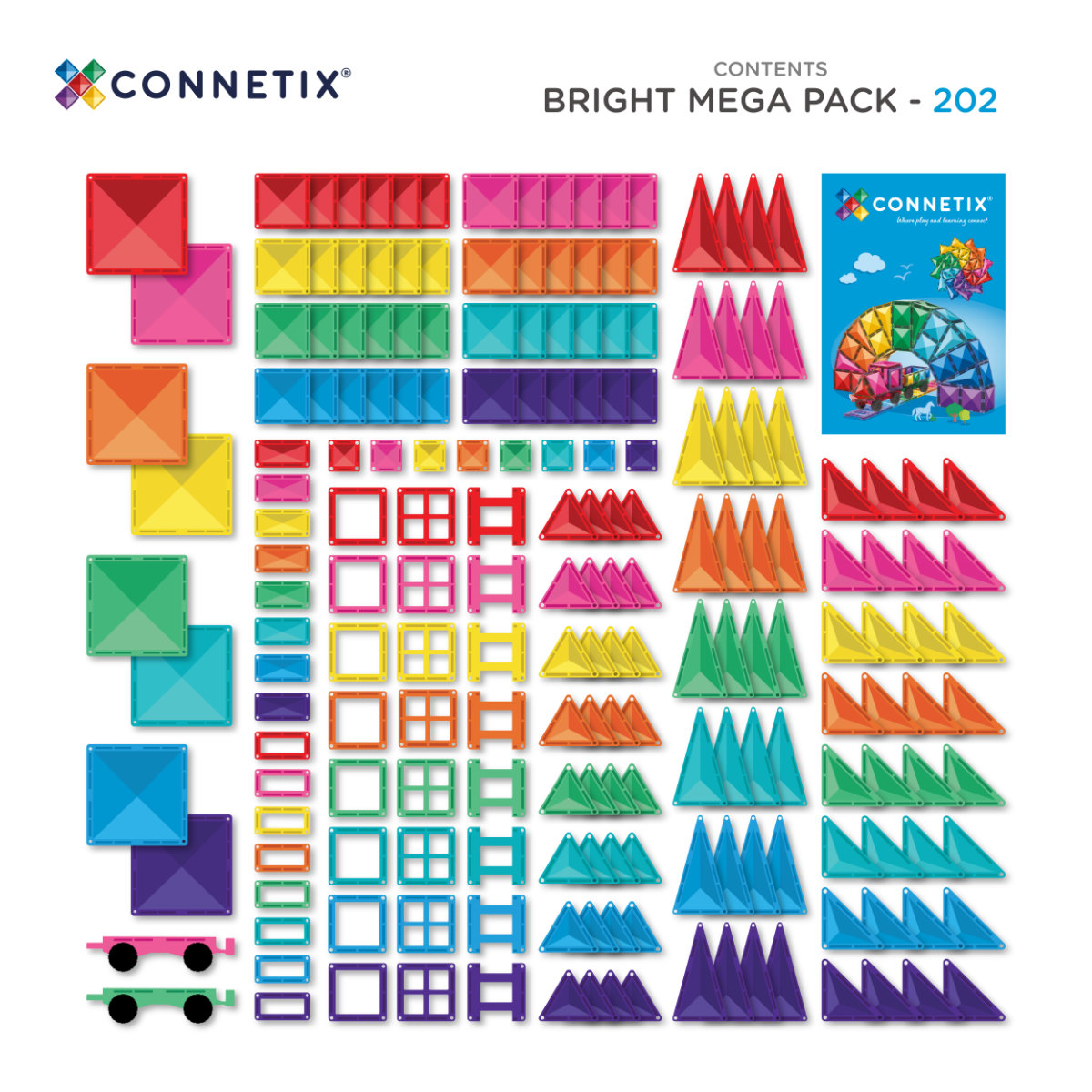 Connetix Magnetbausteine Bright Mega Ball Run Bundle – 316 Teile
