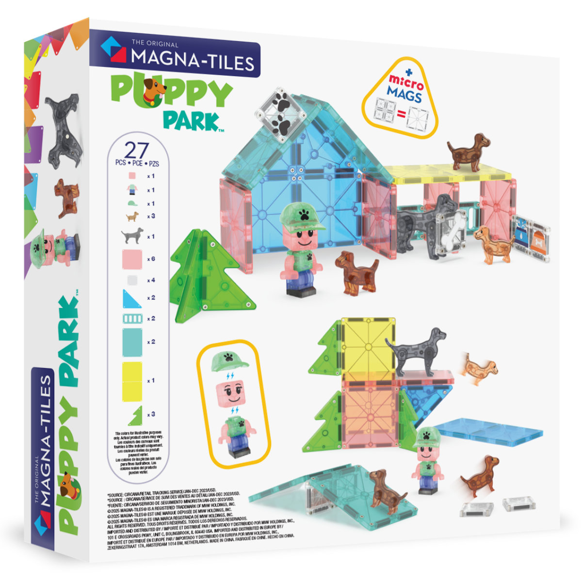 Magna-Tiles Puppy Park – 27 Teile
