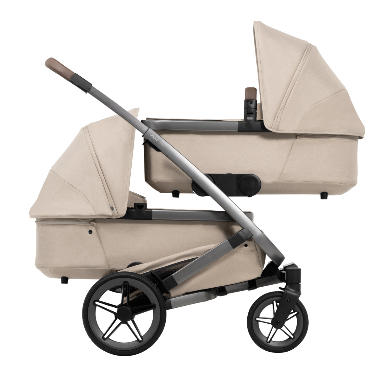 ABC Design Kombi-Kinderwagen in Beige - Seitenansicht