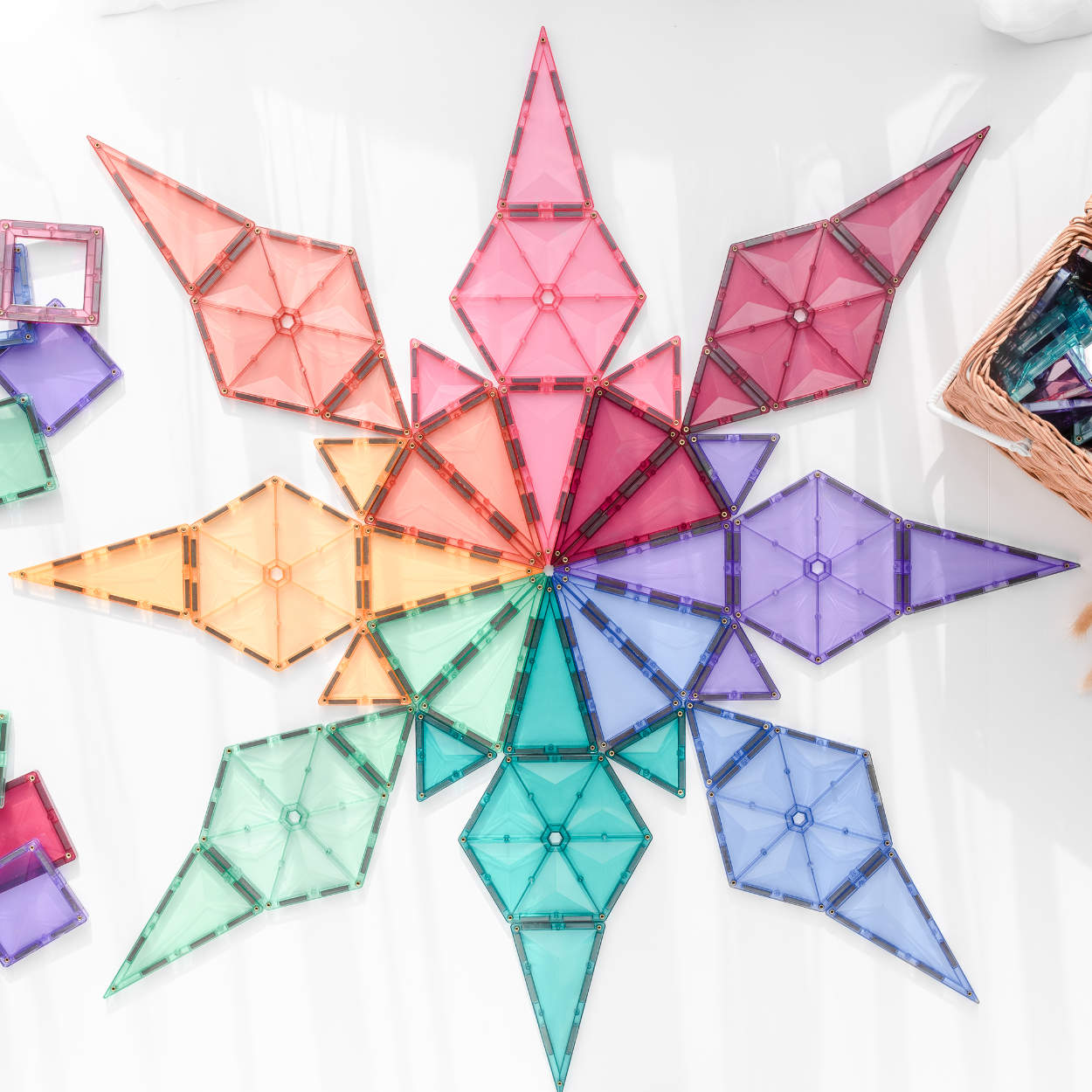 Connetix Magnetbausteine Set - Pastel Geometry - 40 Teile