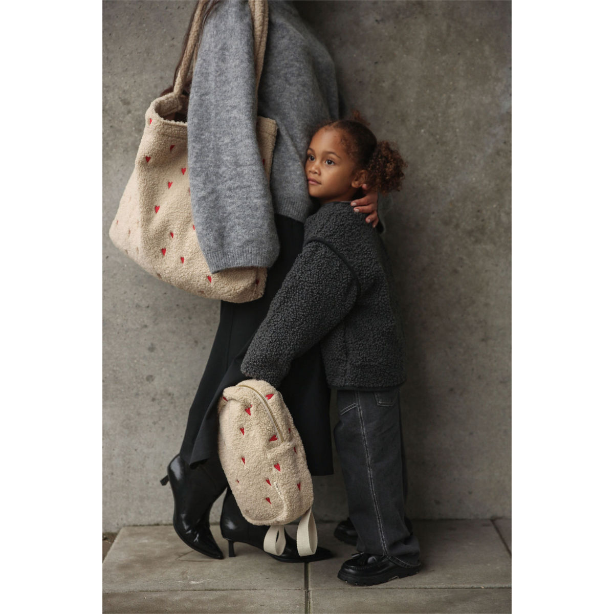 Studio Noos Teddy Hearts Mini Backpack