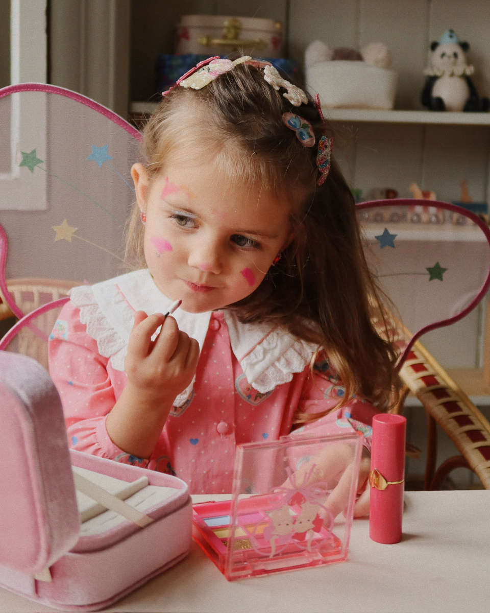Kinder Schminkset in Rosa - Vorderansicht