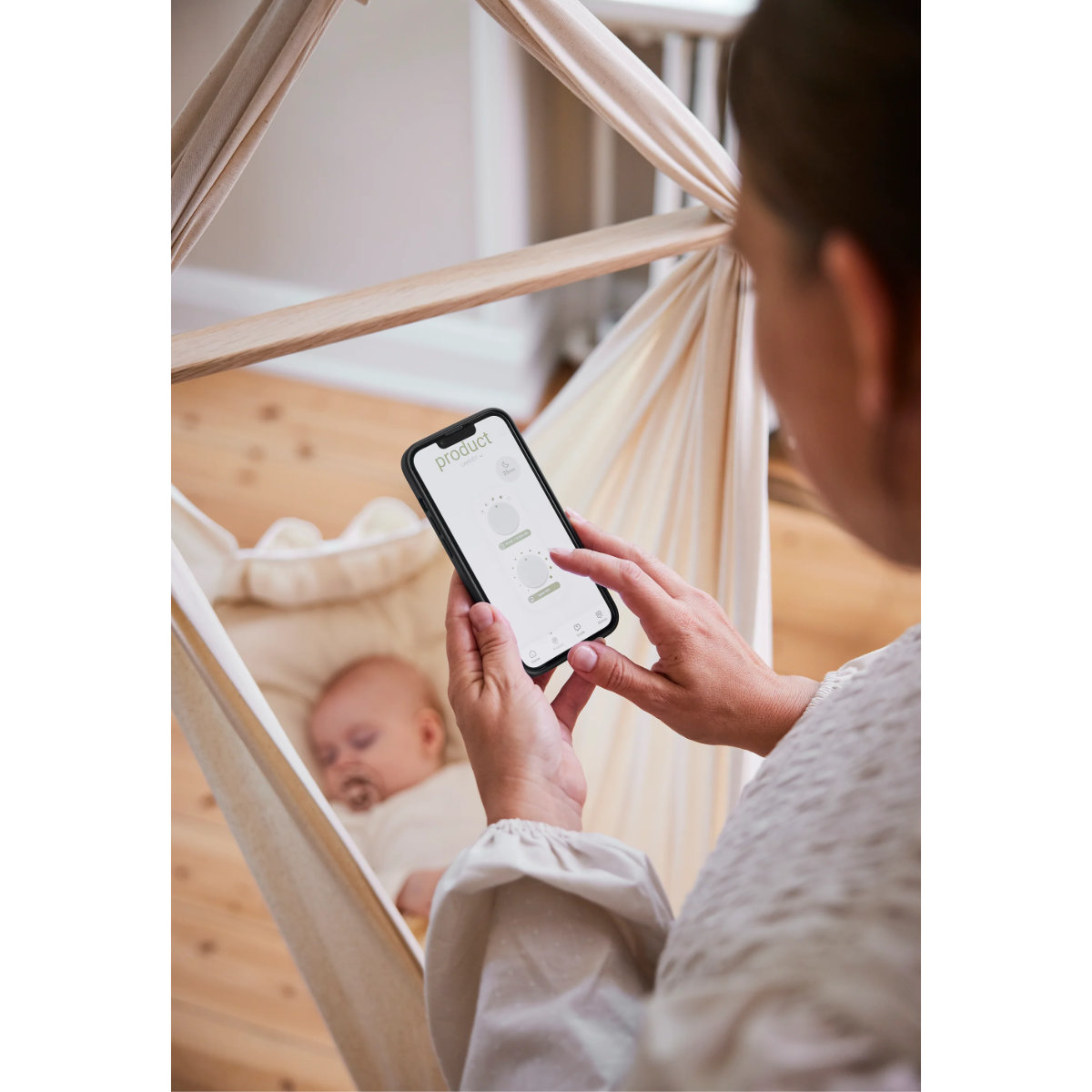 Membantu Baby Hammock Motor LeeLo02 with App Control