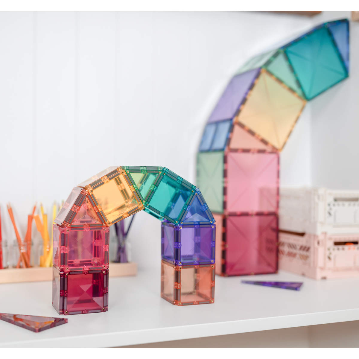 Connetix Magnetbausteine Pastel Starter Pack - 64 Teile