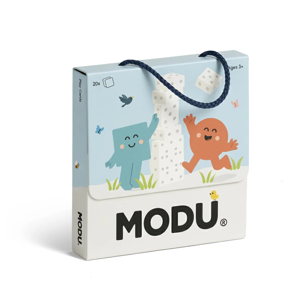 MODU Speelkaarten in Blau - schräge Ansicht