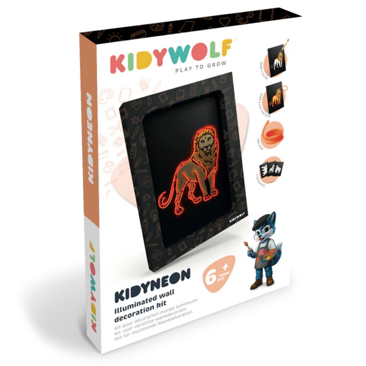 Kidywolf KIDYNEON Light-Up Creative Board