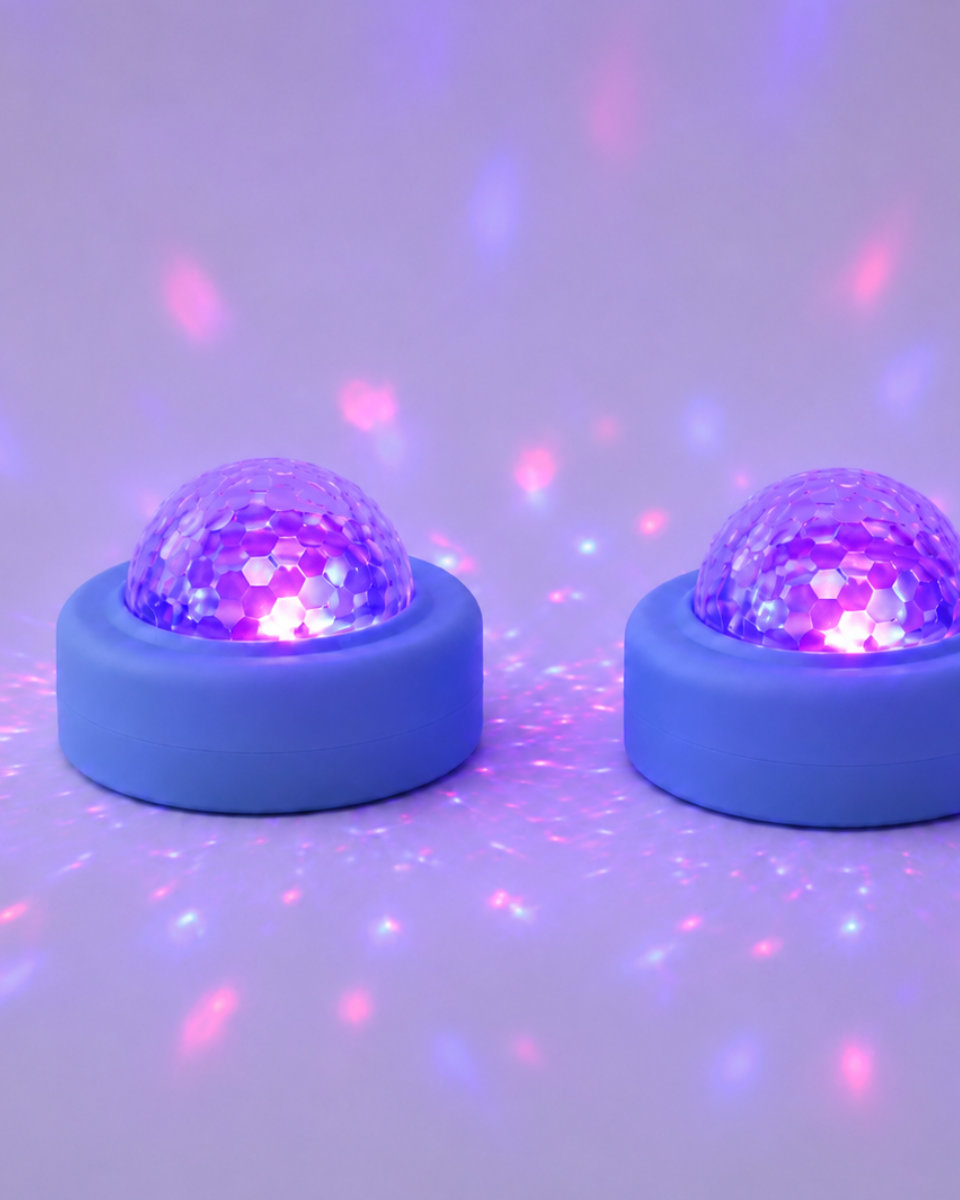 Lalarma Disco Duo – 2 Mini Disco Lights with Music Control