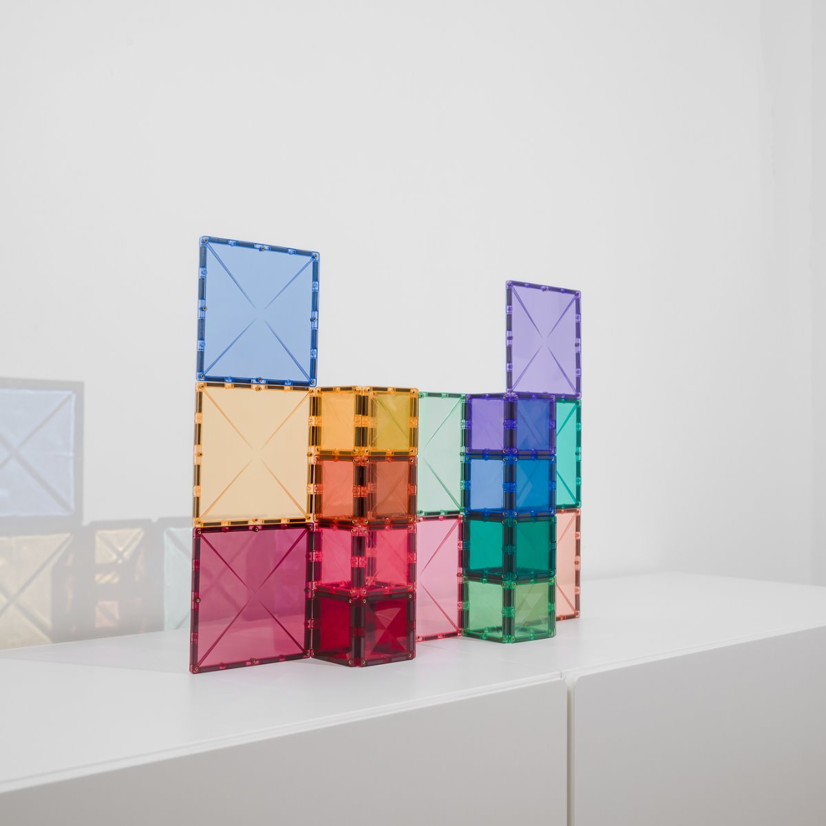Connetix Magnetbausteine Set - Pastel Quadrate - 40 Teile