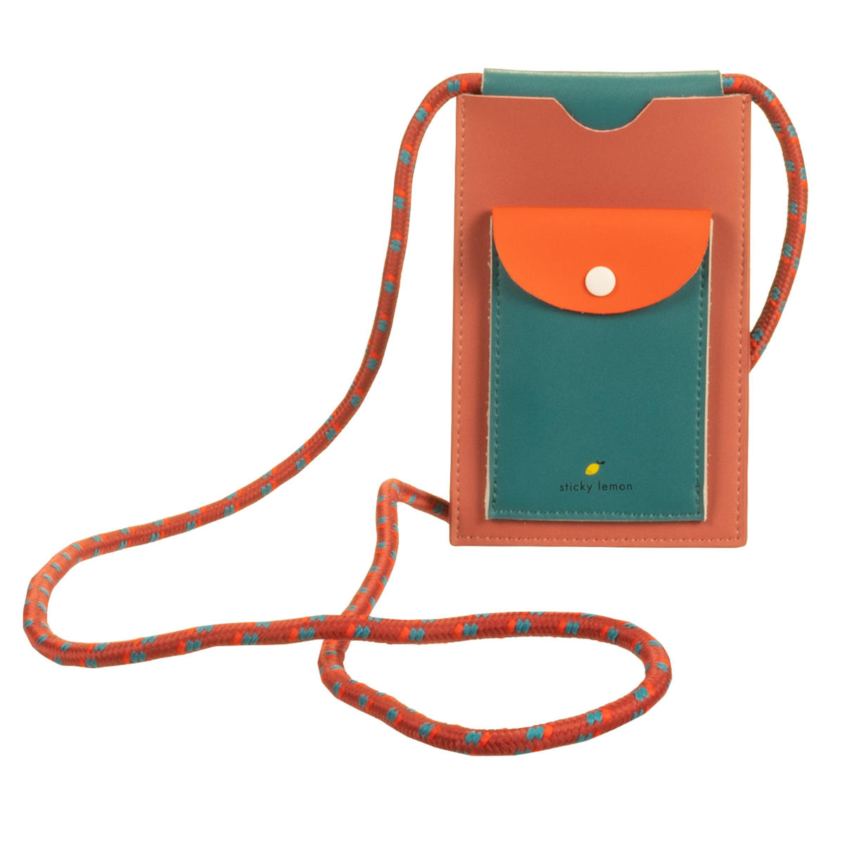 Sticky lemon phone pouch