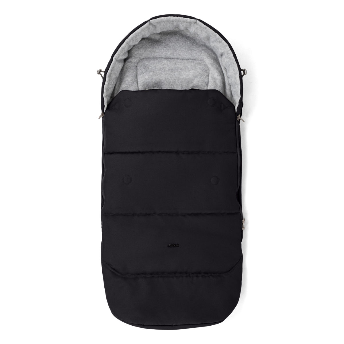 Joolz Fußsack in Schwarz - Draufsicht