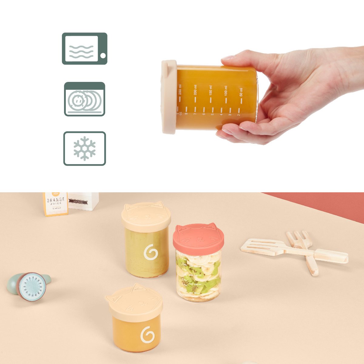 Babymoov Isy Bowls Storage Pots