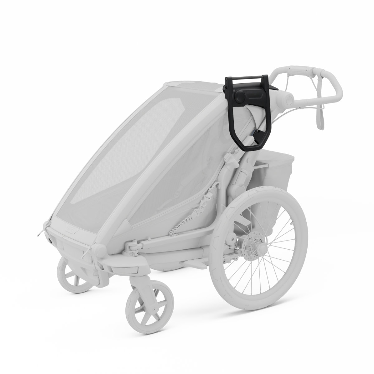 Thule Chariot 2 Taschenadapter 20201542 in Schwarz - schräge Ansicht