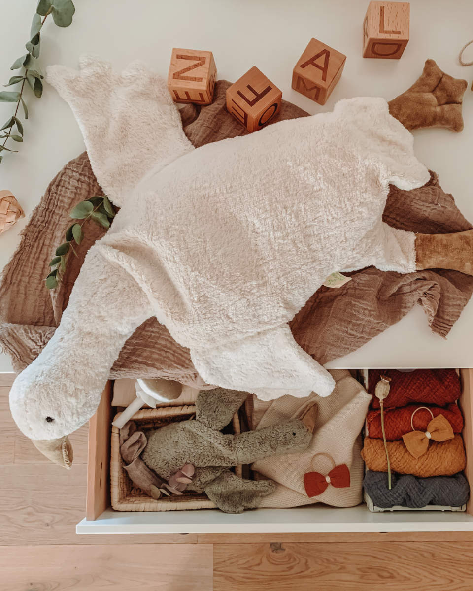 Senger Naturwelt Gans groß – Kuscheltier & Wärmekissen, 80 cm