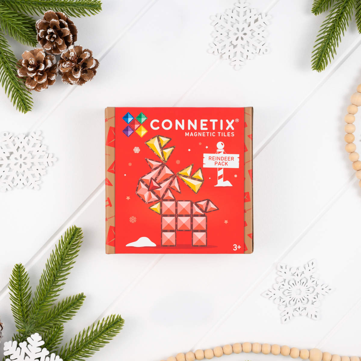 Connetix Magnetic Tiles Christmas Reindeer Set – 25 Pieces