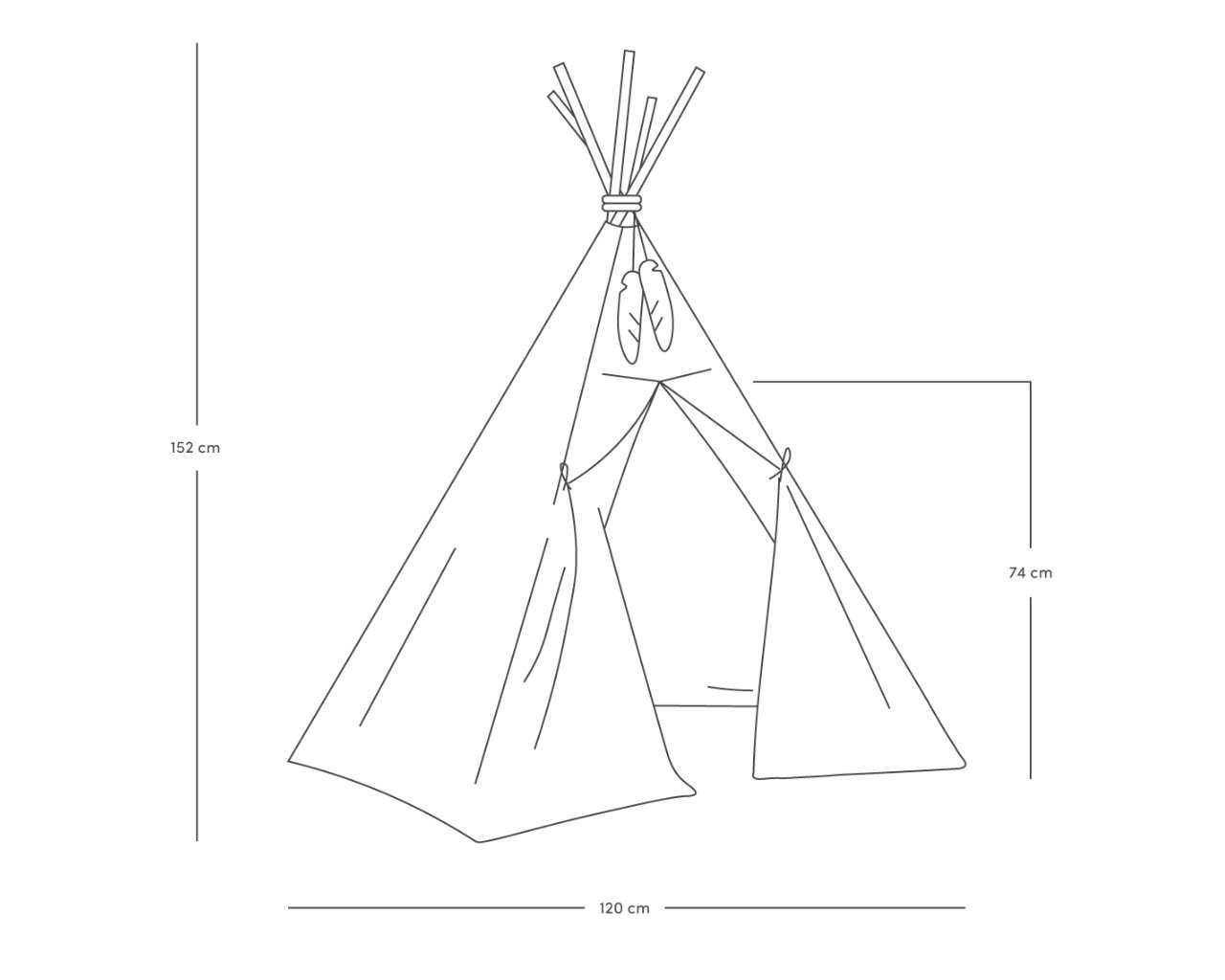 Nobodinoz HAVANA Nevada Tipi Spielzelt