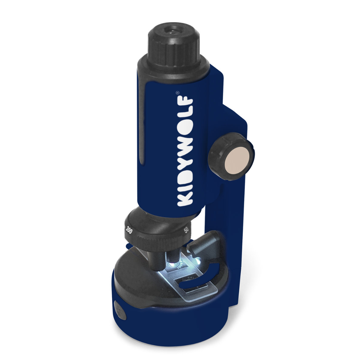 Kidywolf Kidymicroscope in Blau - schräge Ansicht