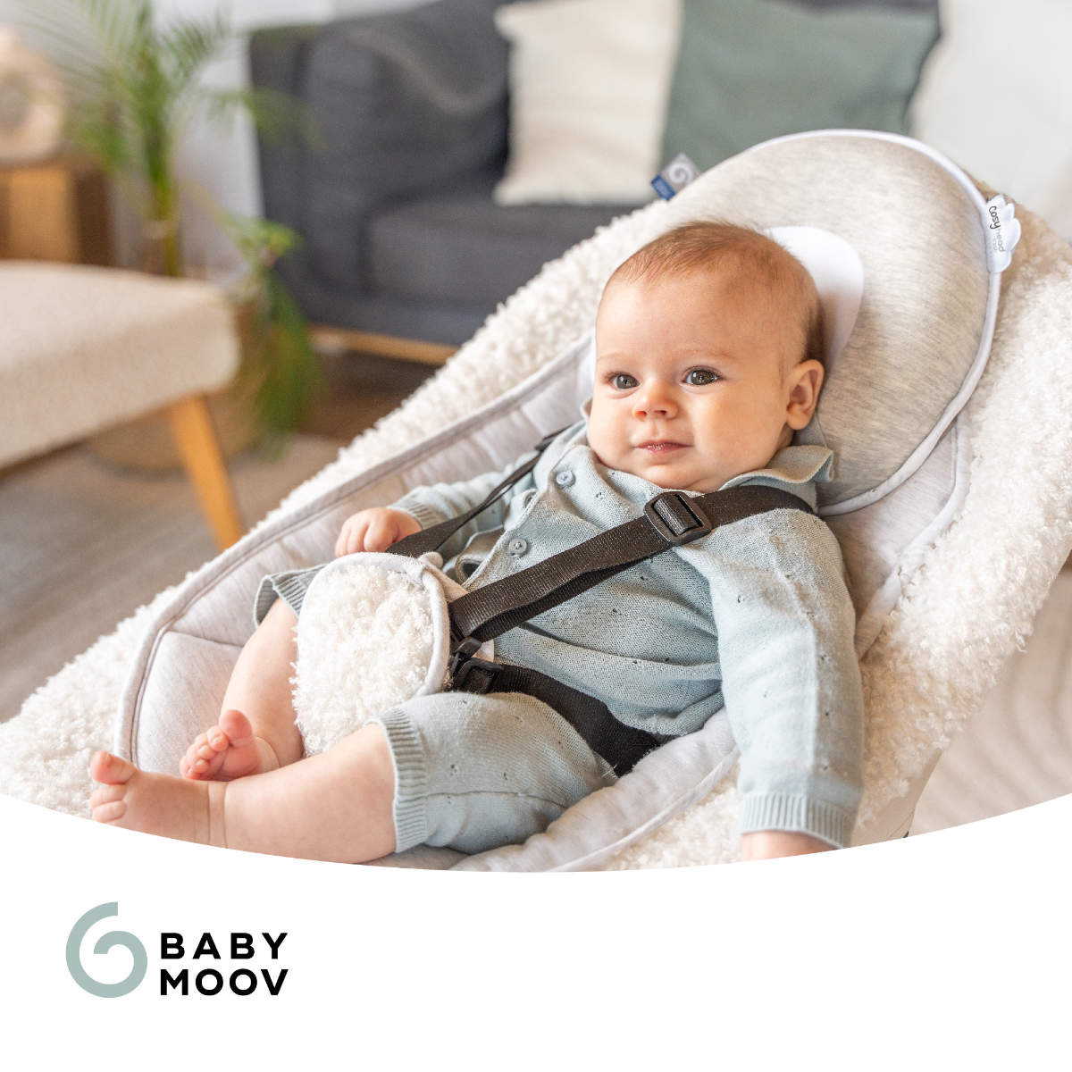 Babymoov Babykopfkissen Cosyhead Fresh (für Bett/ Wippe/ Schaukel/ Babyschale/ Kinderwagen)