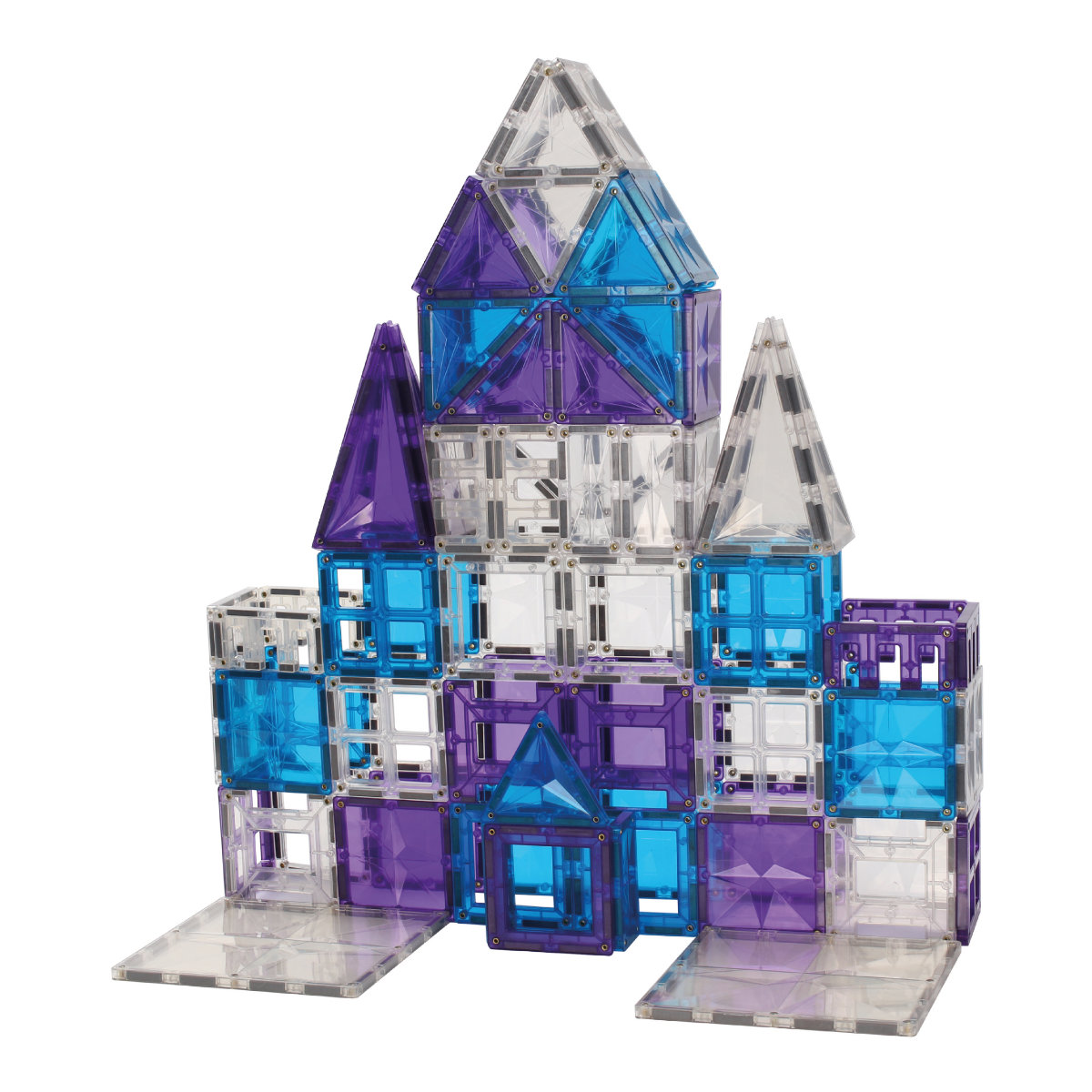 Cleverclixx Mega Ice Crystal Set – 180 Magnetic Tiles