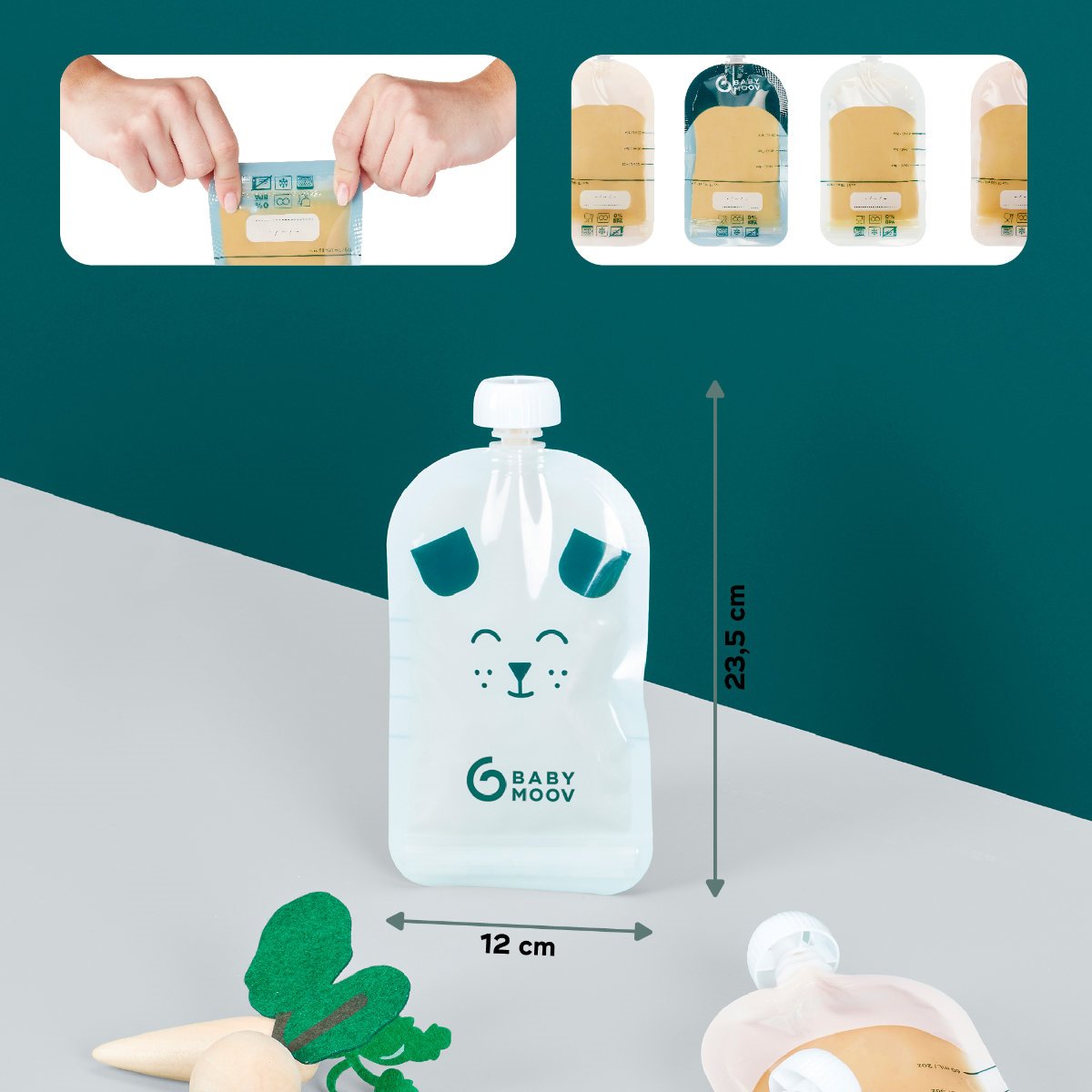 Babymoov Quetschbeutel ISY POUCHES, 20 Stk.