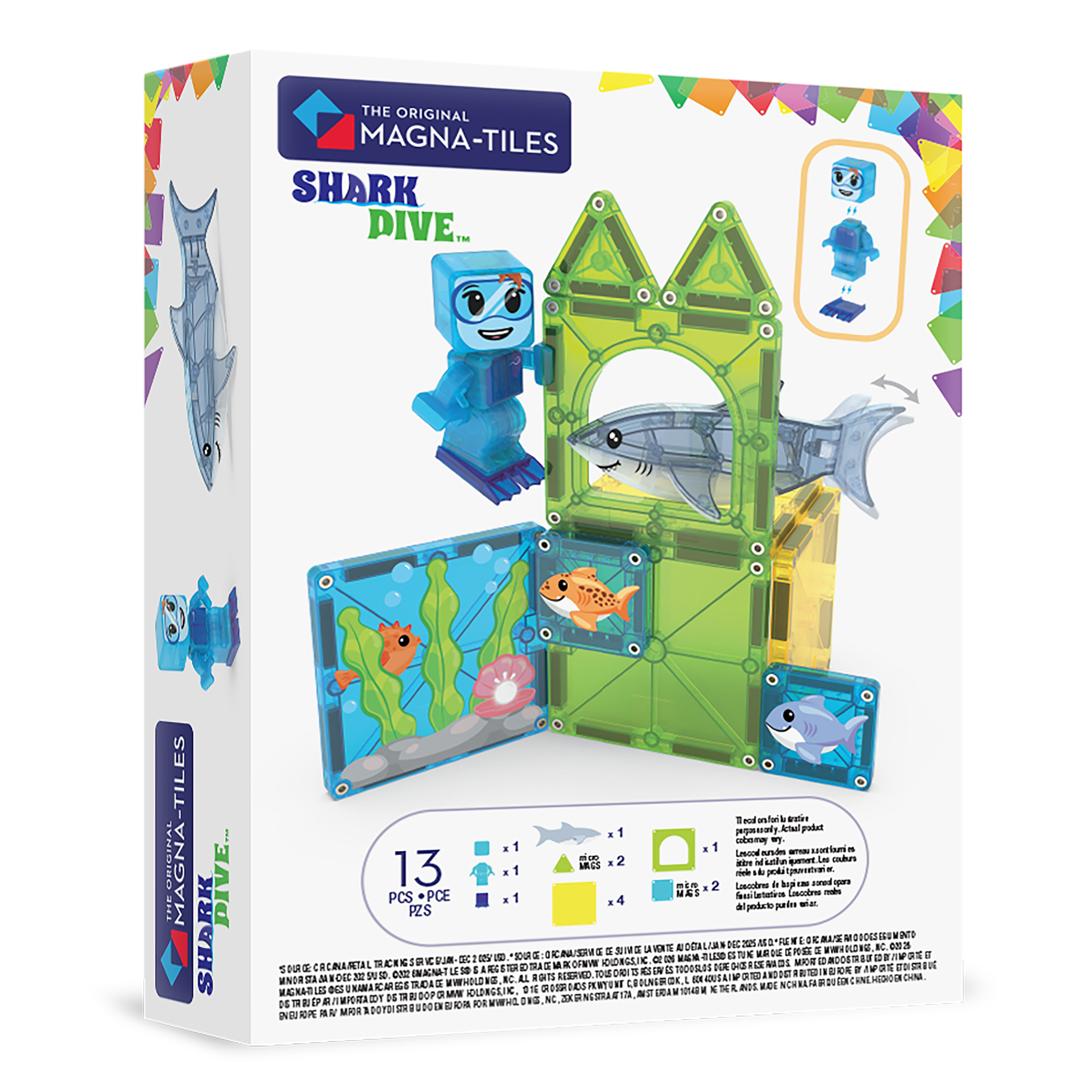 Magna-Tiles Shark-Drive - 13 Teile