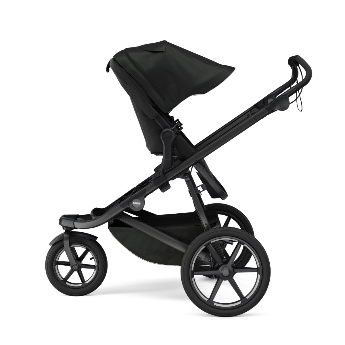 Thule Urban Glide Wendbarer Sitz in Schwarz - Seitenansicht