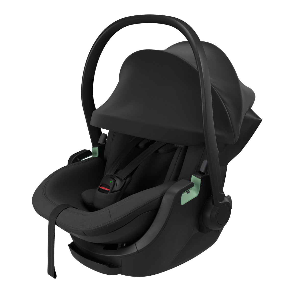 Thule Babyschale in Schwarz - schräge Ansicht