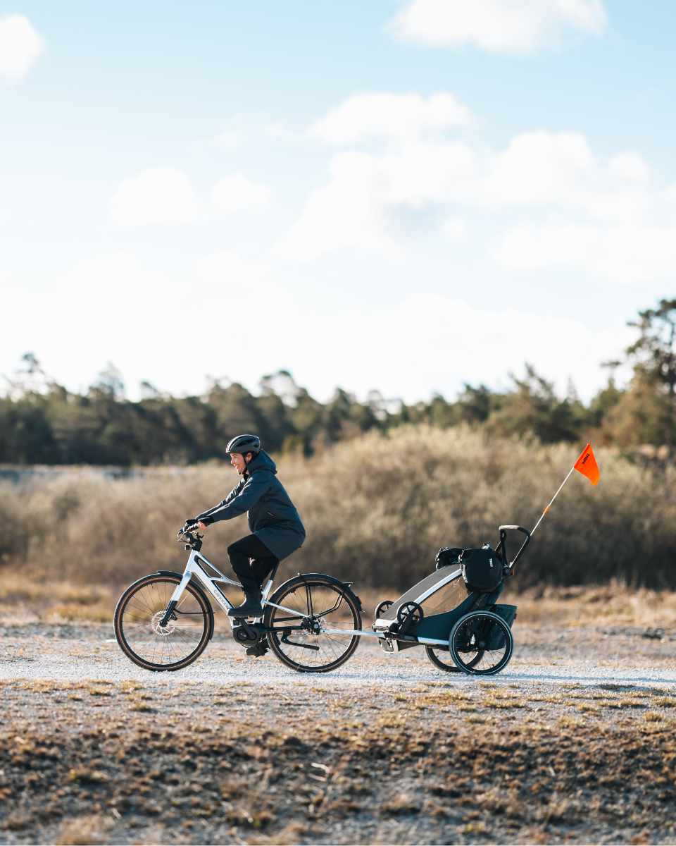 Thule Shield Fahrradtaschen 13L in Schwarz - Rückansicht