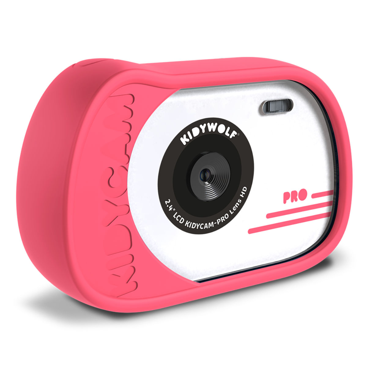KIDYWOLF Kidycam Pro Kamera in Pink - schräge Ansicht