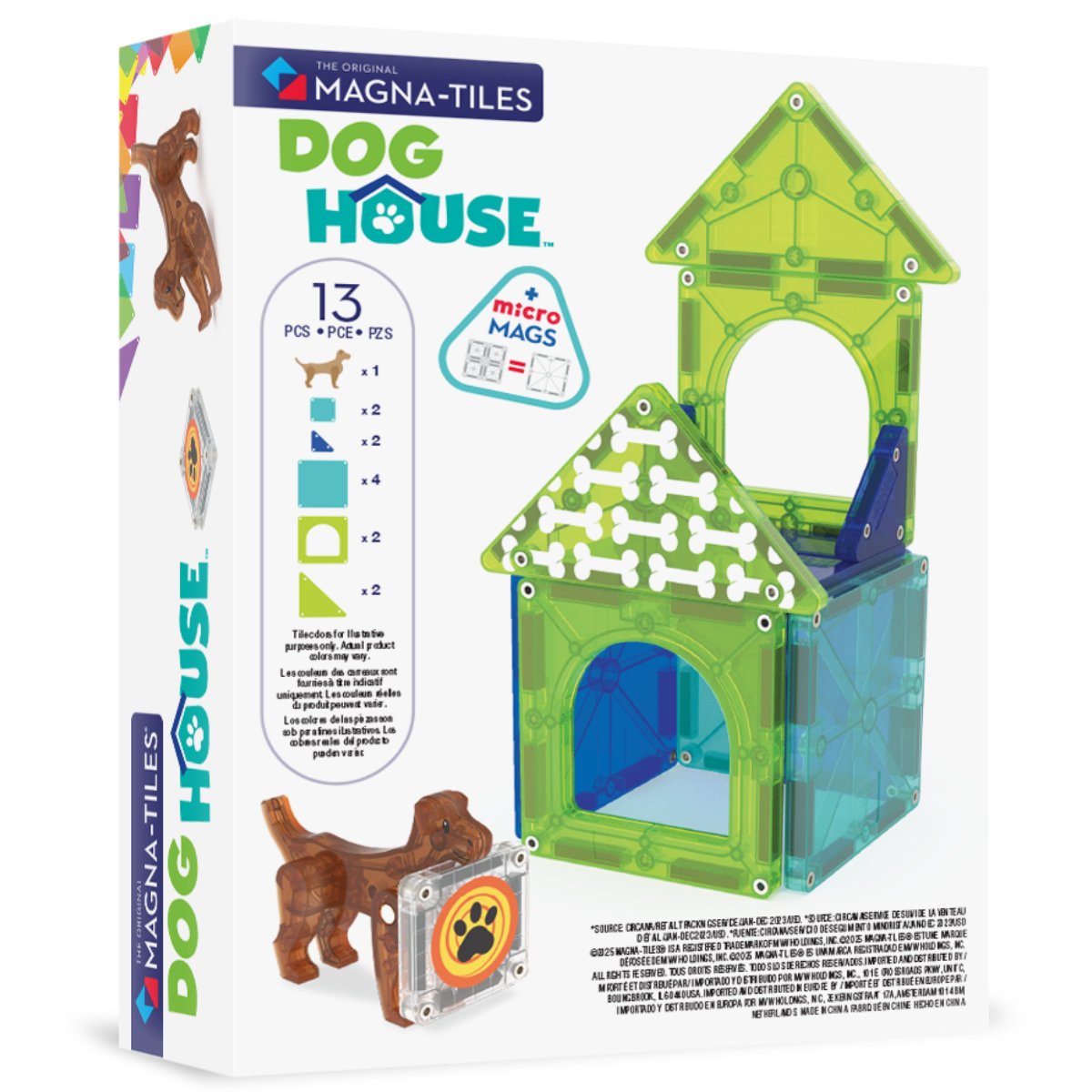 Magna-Tiles Dog house – 13 Teile