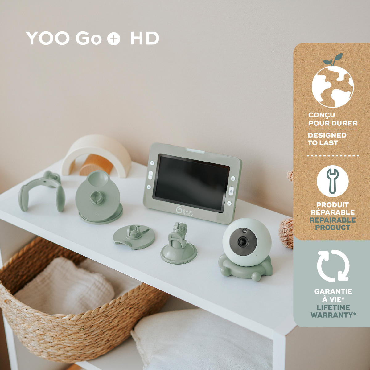 Babymoov Baby Monitor with Camera YOO Go+ HD