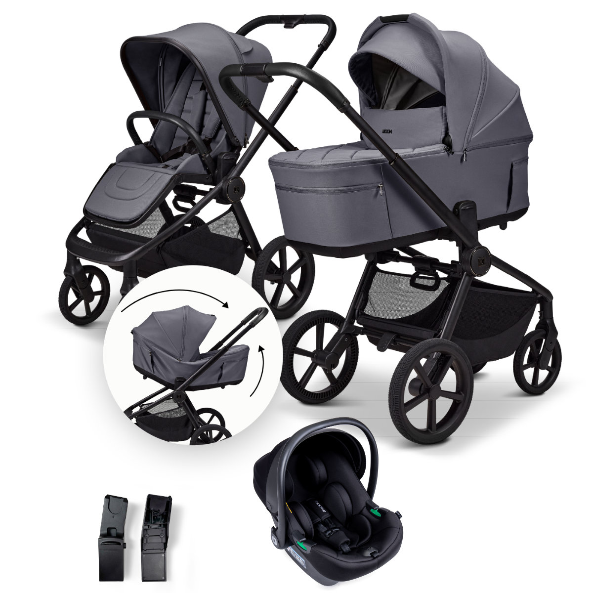 Moon ReSea Fold 3in1 Set + Moon Lola Infant Car Seat