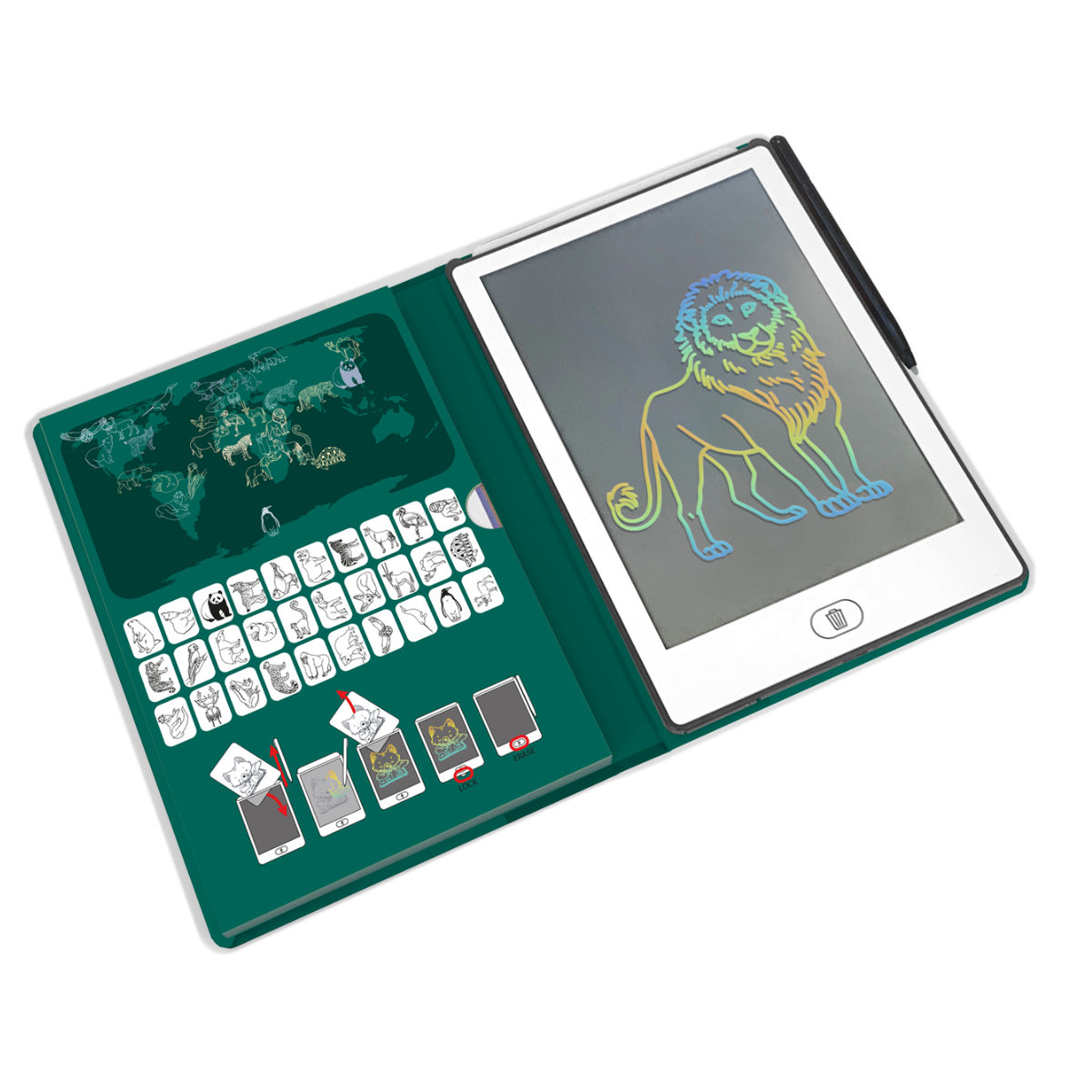 Kidywolf Kidydraw Mini Drawing Tablet – 30 Drawings