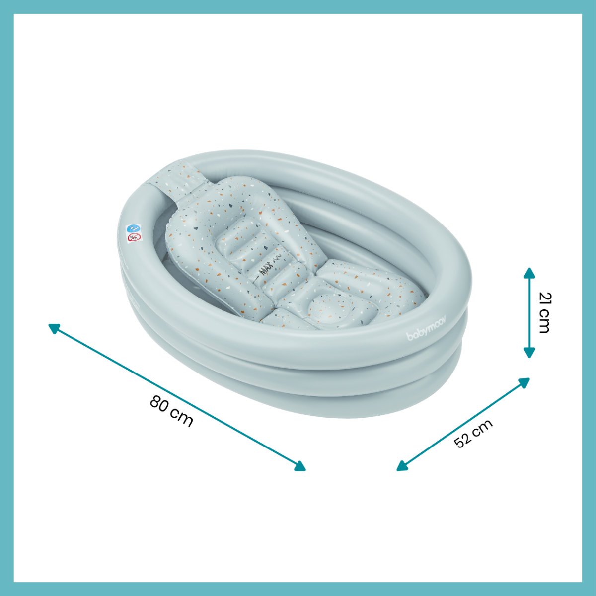 Babymoov 2-in-1 Inflatable Bathtub & Paddling Pool