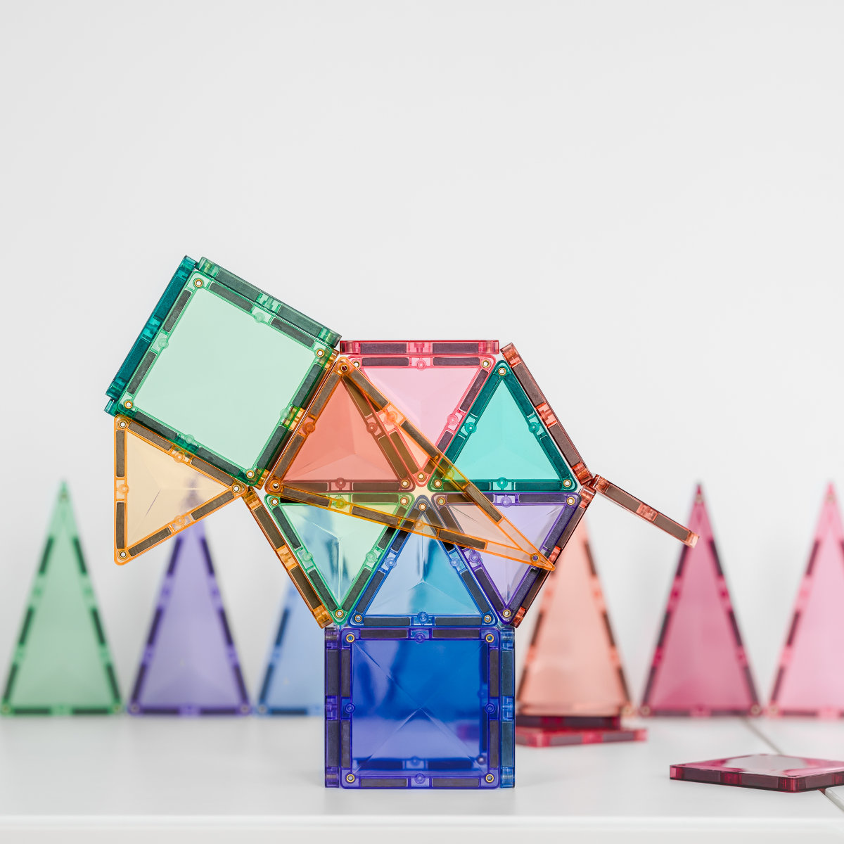 Connetix Magnetic Tiles Pastel Discovery Pack – 32 Pieces