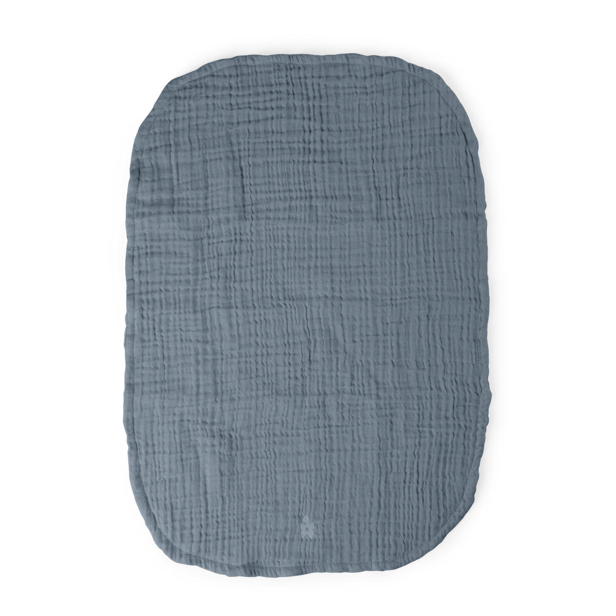 Sebra Musselin Wickelunterlage 6-lagig, Blau - Draufsicht, Artikelnummer 101030011M