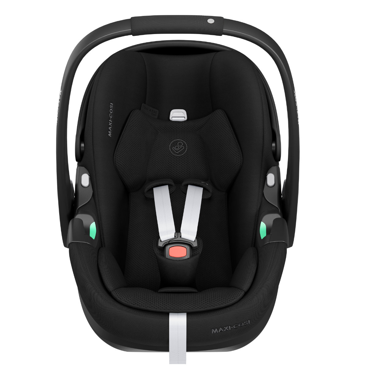 Maxi Cosi Pebble 360 Pro2 i-Size Babyschale in Schwarz - Vorderansicht