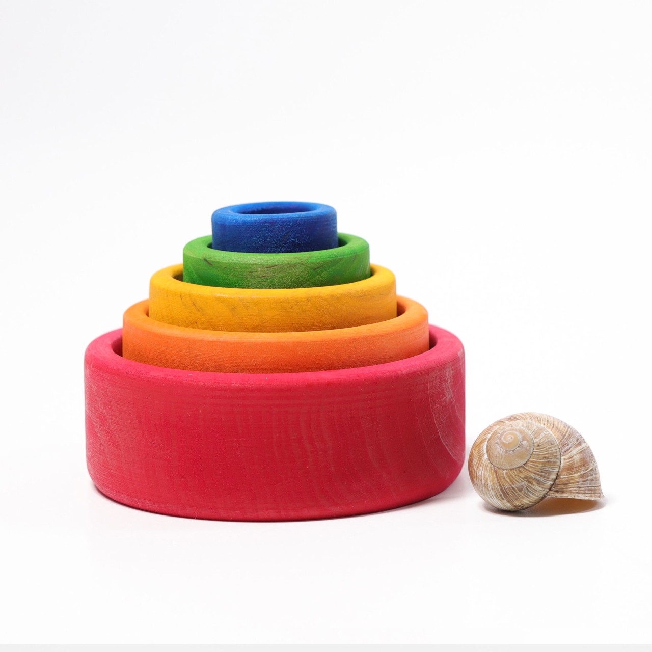Grimms Colorful Wooden Bowl Set