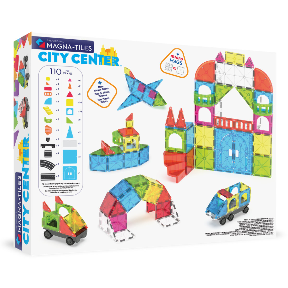 Magna-Tiles City Center – 110 Teile