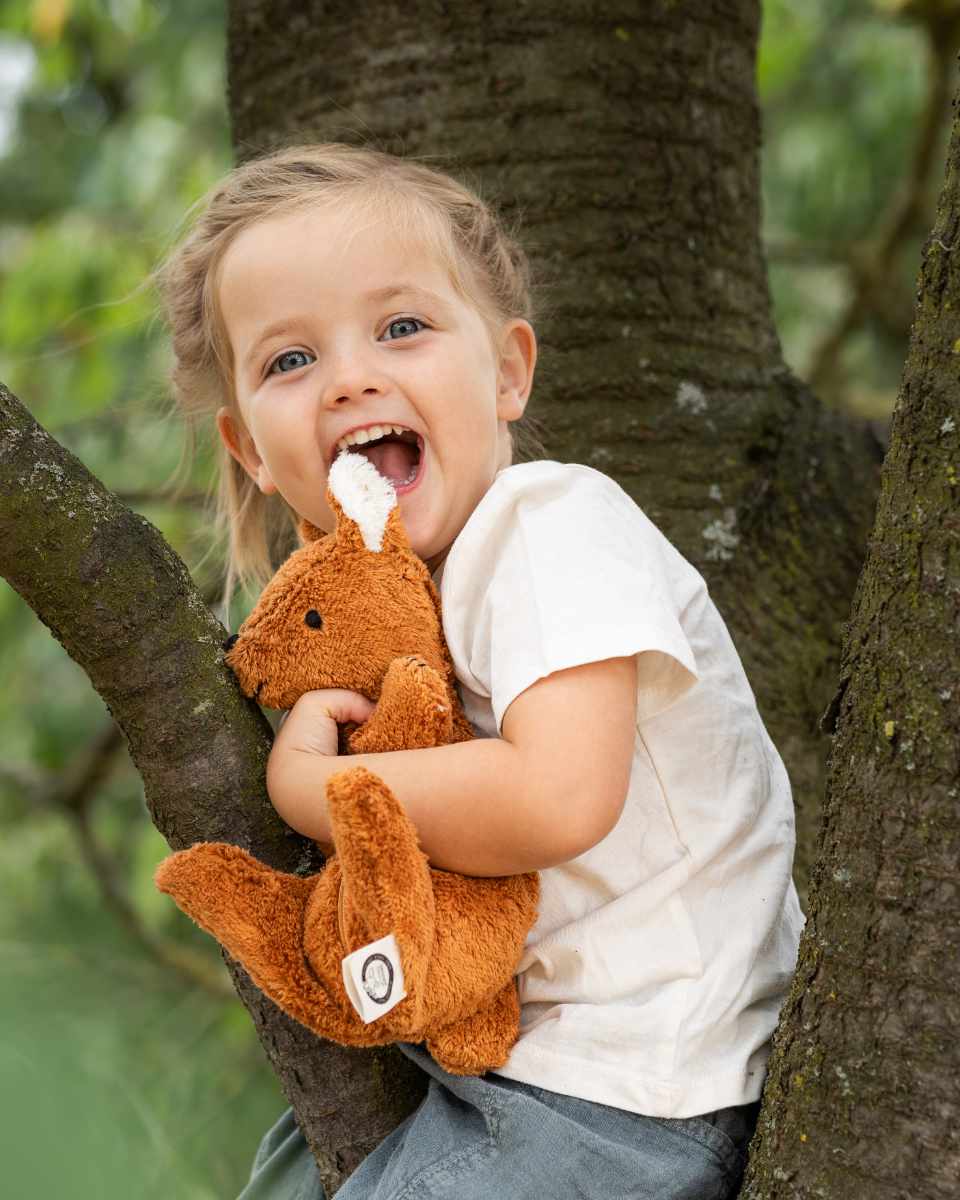 Senger Naturwelt Squirrel Cuddly Toy with Grape Seed Pillow 31 cm