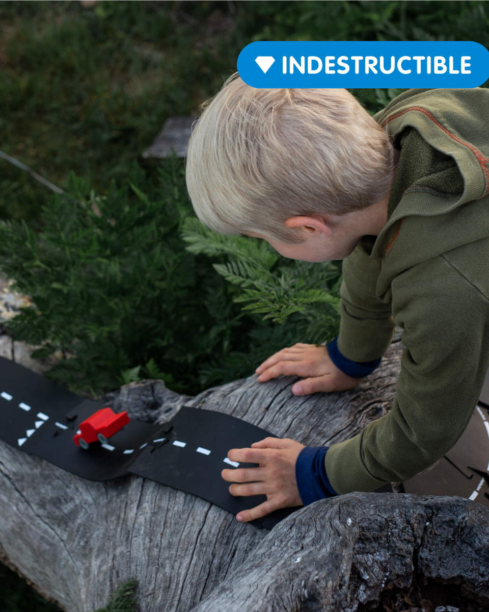 Waytoplay Expressway Medium Road Set – Flexible Spielstraße für Kinder, 16-teilig