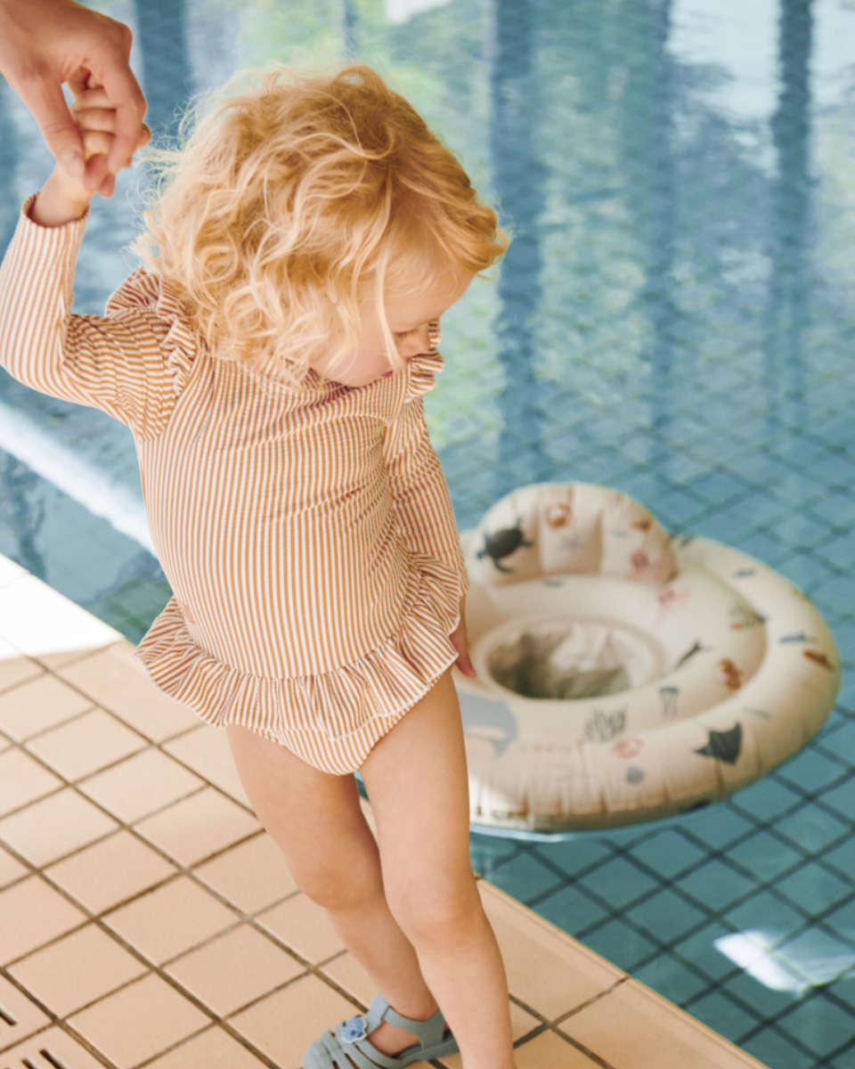 Liewood Sille Seersucker Baby Swimsuit