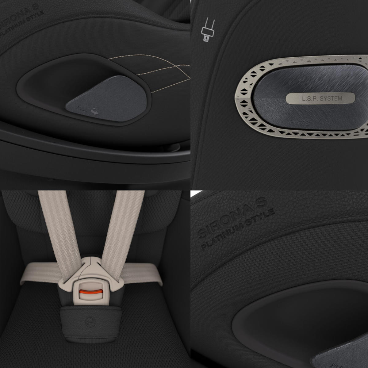 Cybex Sirona Si i-Size Car Seat (3 Months–4.5 Years) with integrated base
