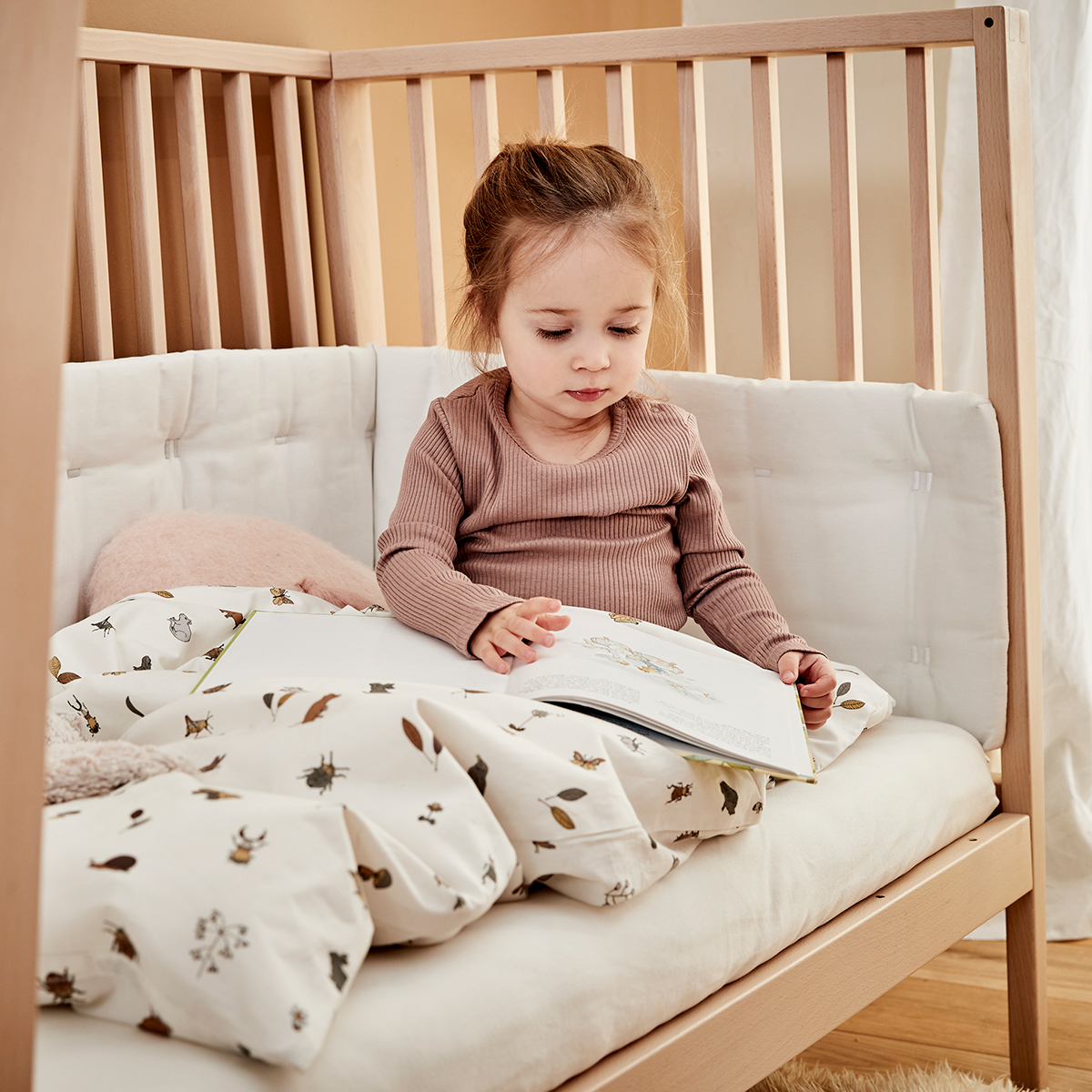 Leander Laken für Babybett Organic, 2 Stk.