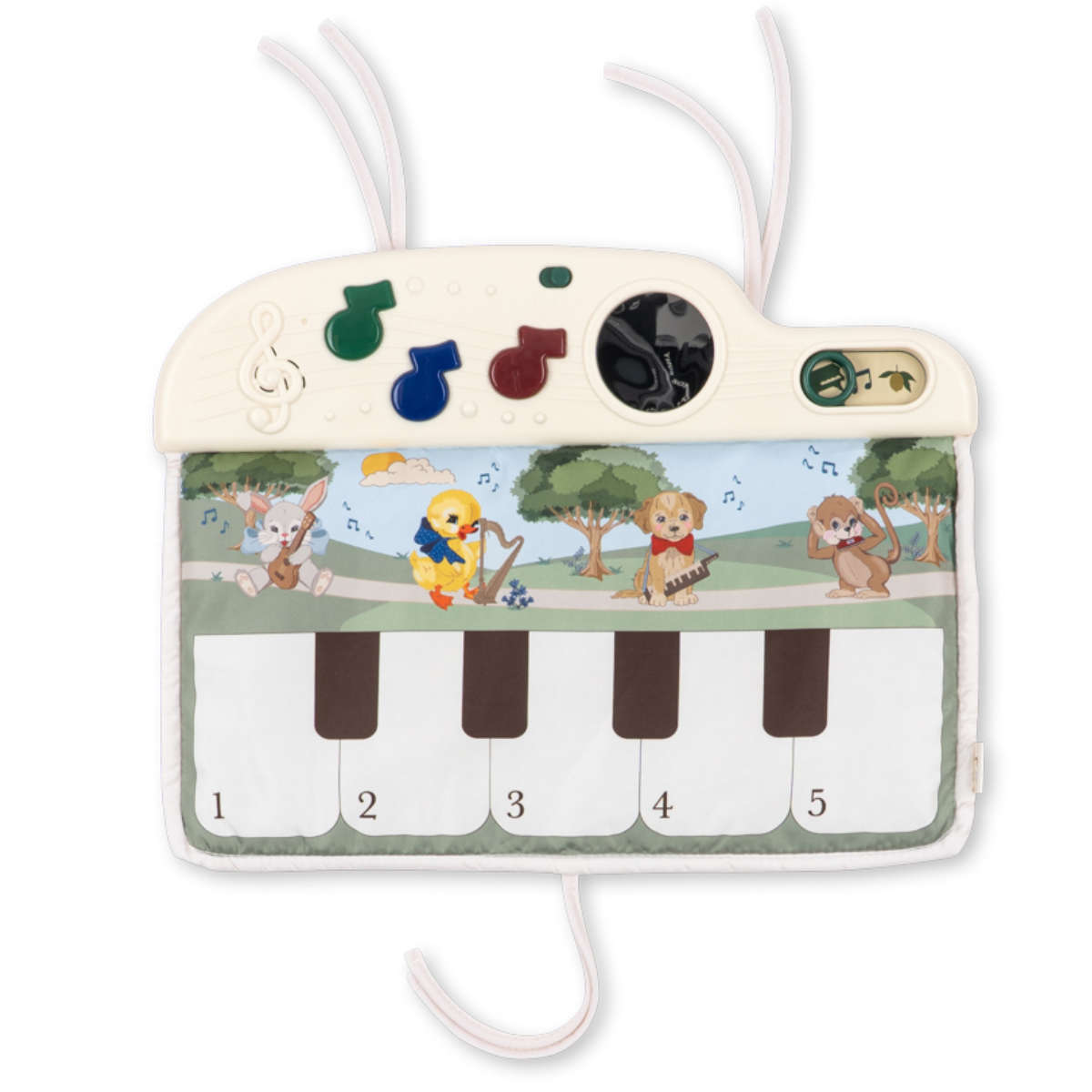 Konges Sløjd Melody Musik- & Aktivitätsmatte KS106153 beige - Draufsicht