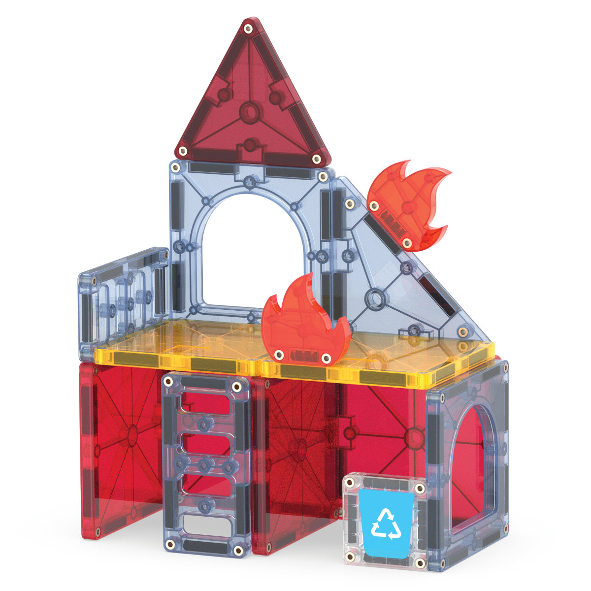Magna-Tiles Fire Rescue – 27-Piece