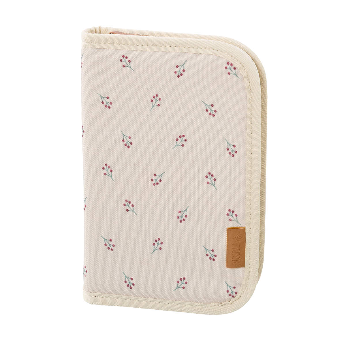 Fresk Schmuckschatulle mit Blumenmuster in Beige - Seitenansicht