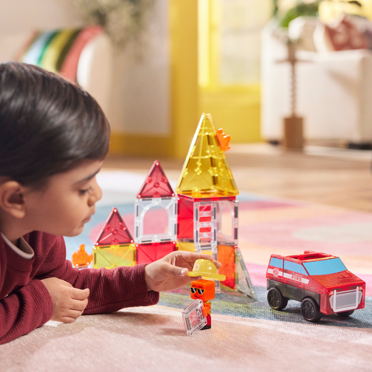 Magna-Tiles Fire Rescue – 27-Piece