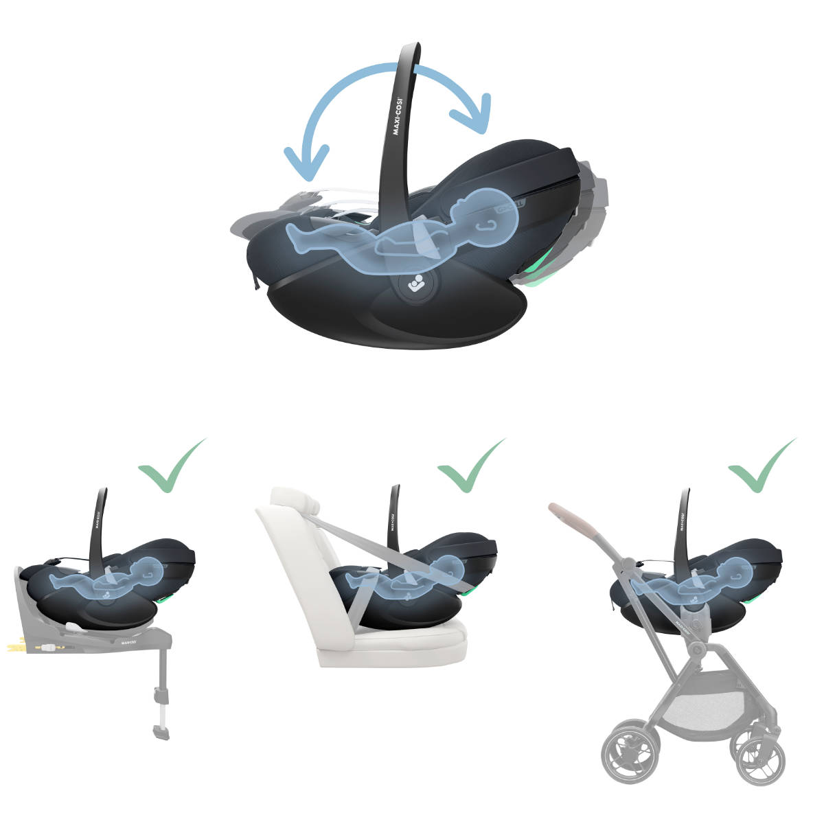 Maxi Cosi Pebble 360 Pro2 i-Size Infant Car Seat | Second Chance
