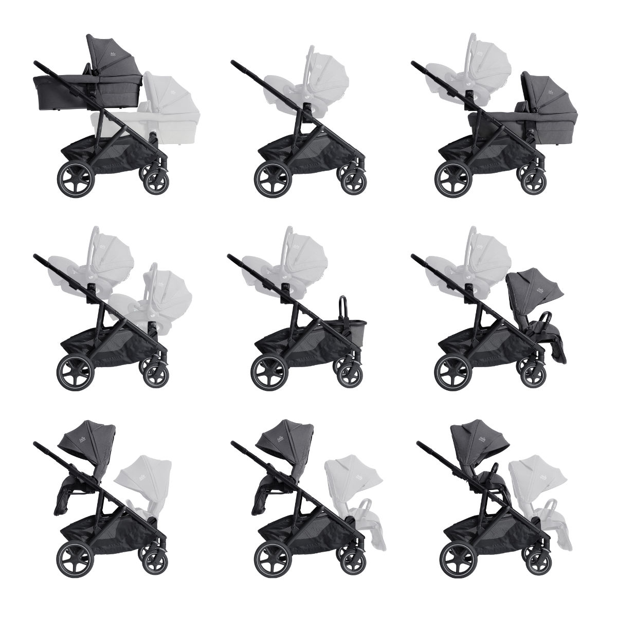 Joie Signature Versiti Kinderwagen Set 3 in 1 inkl. Joie Signature i-Level Pro i-Size Babyschale
